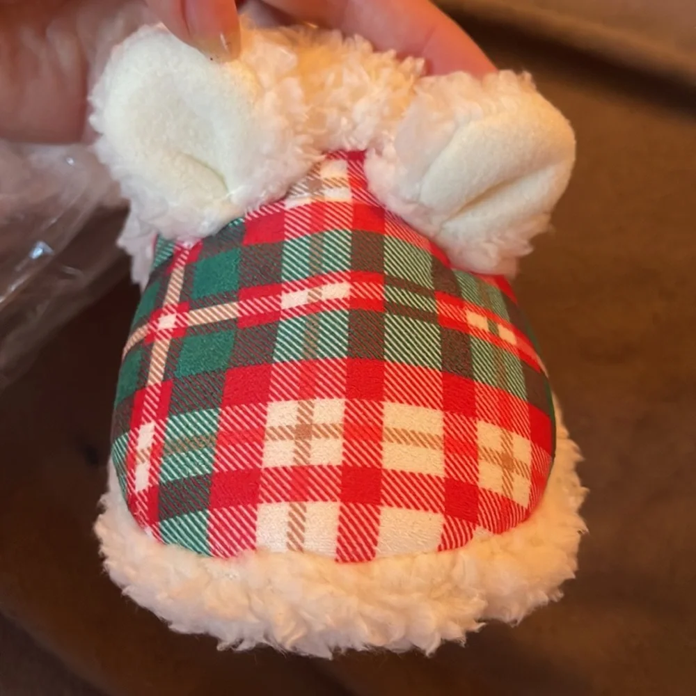 NWT Fun Love and Plaid slippers - Jammies For Your Families